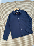 Unisex Navy blue boxy shirt