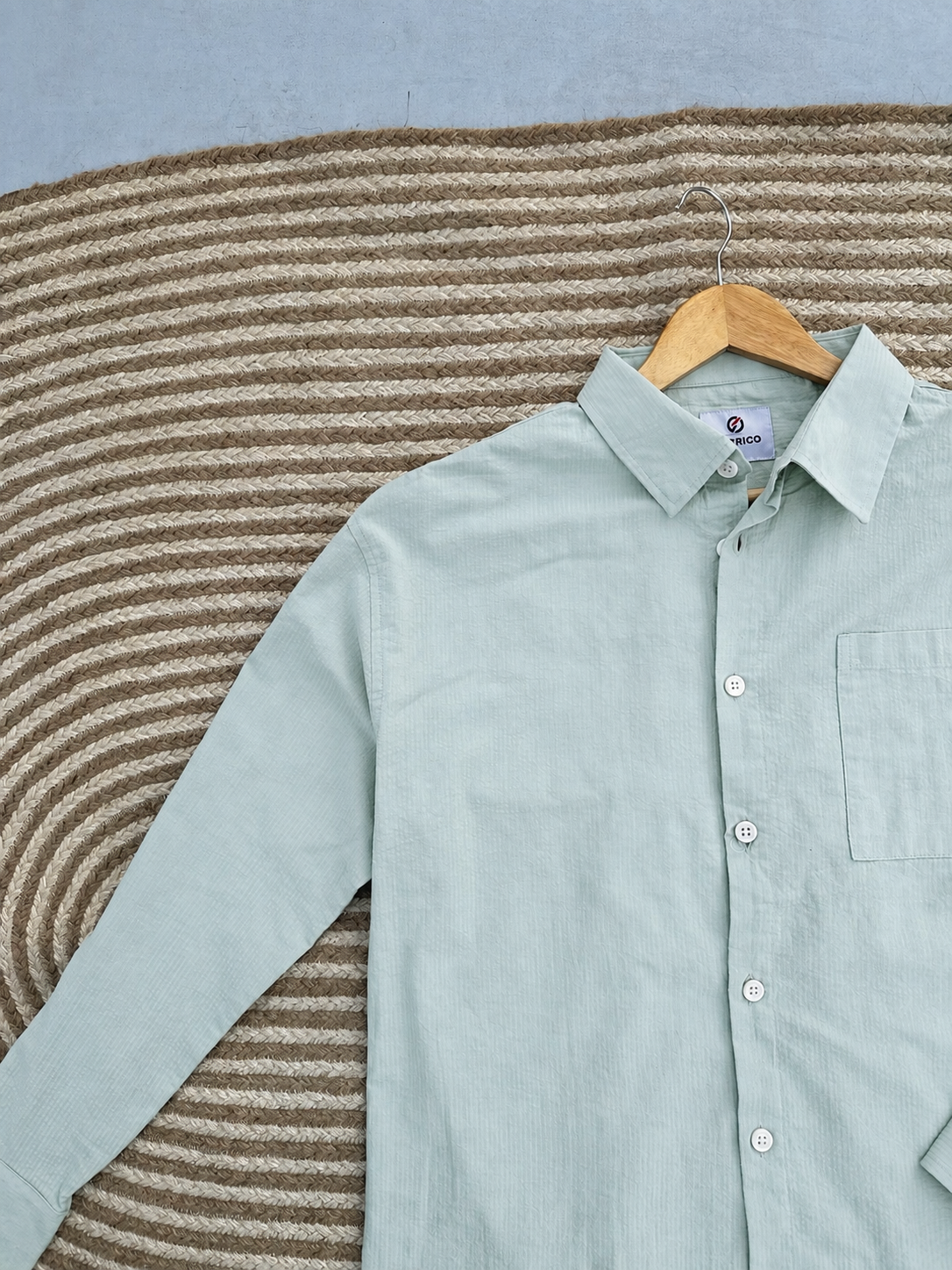 Unisex Greenie check boxy shirt