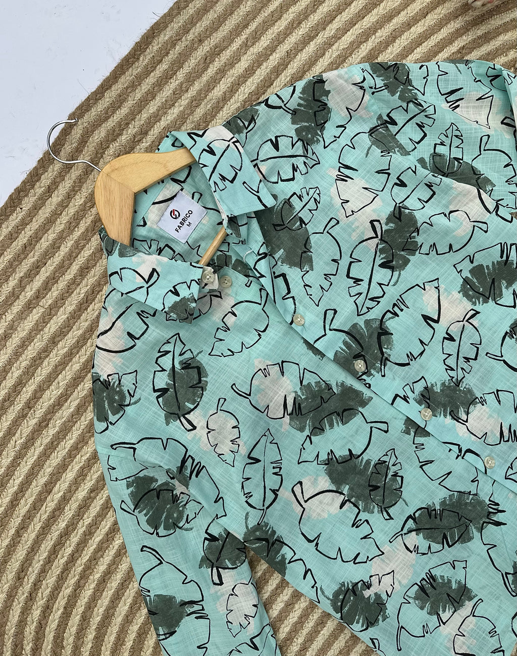 Mint Leaf Sketch Boxy Shirt