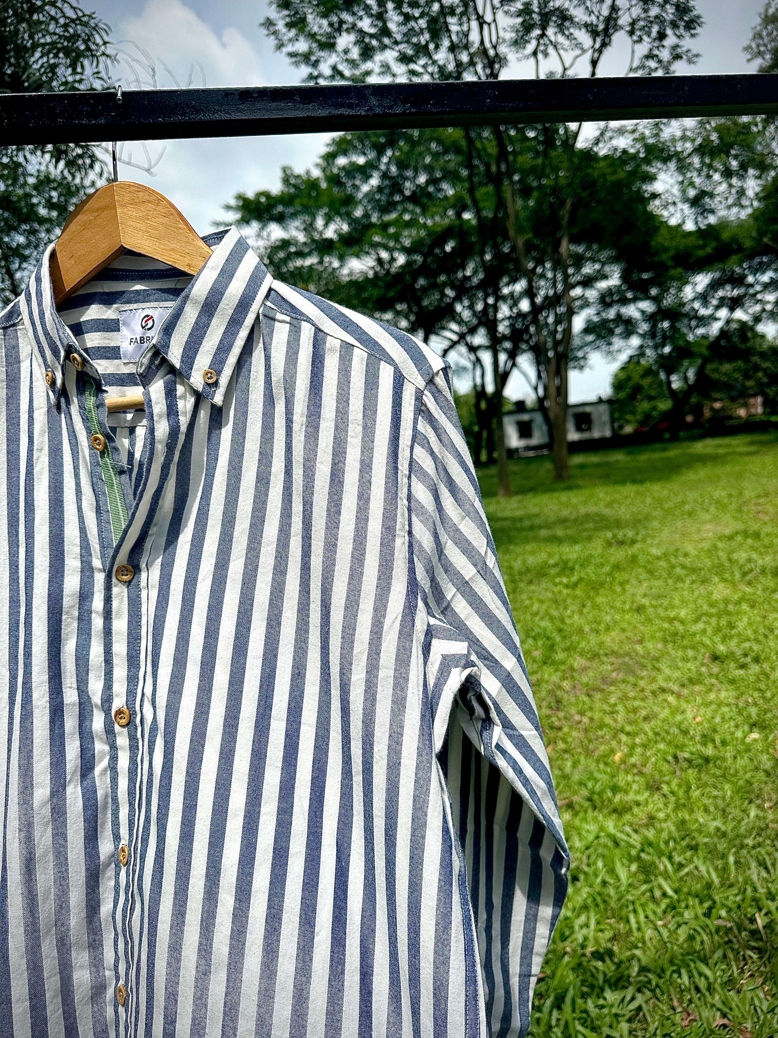 Seaside Stripe Linen Shirt