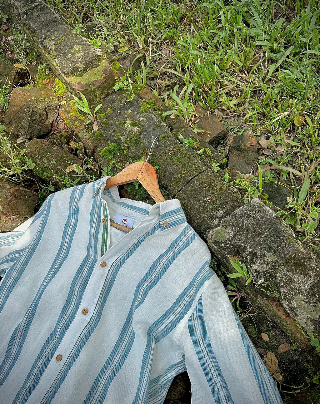Sage Coast Stripe Shirt