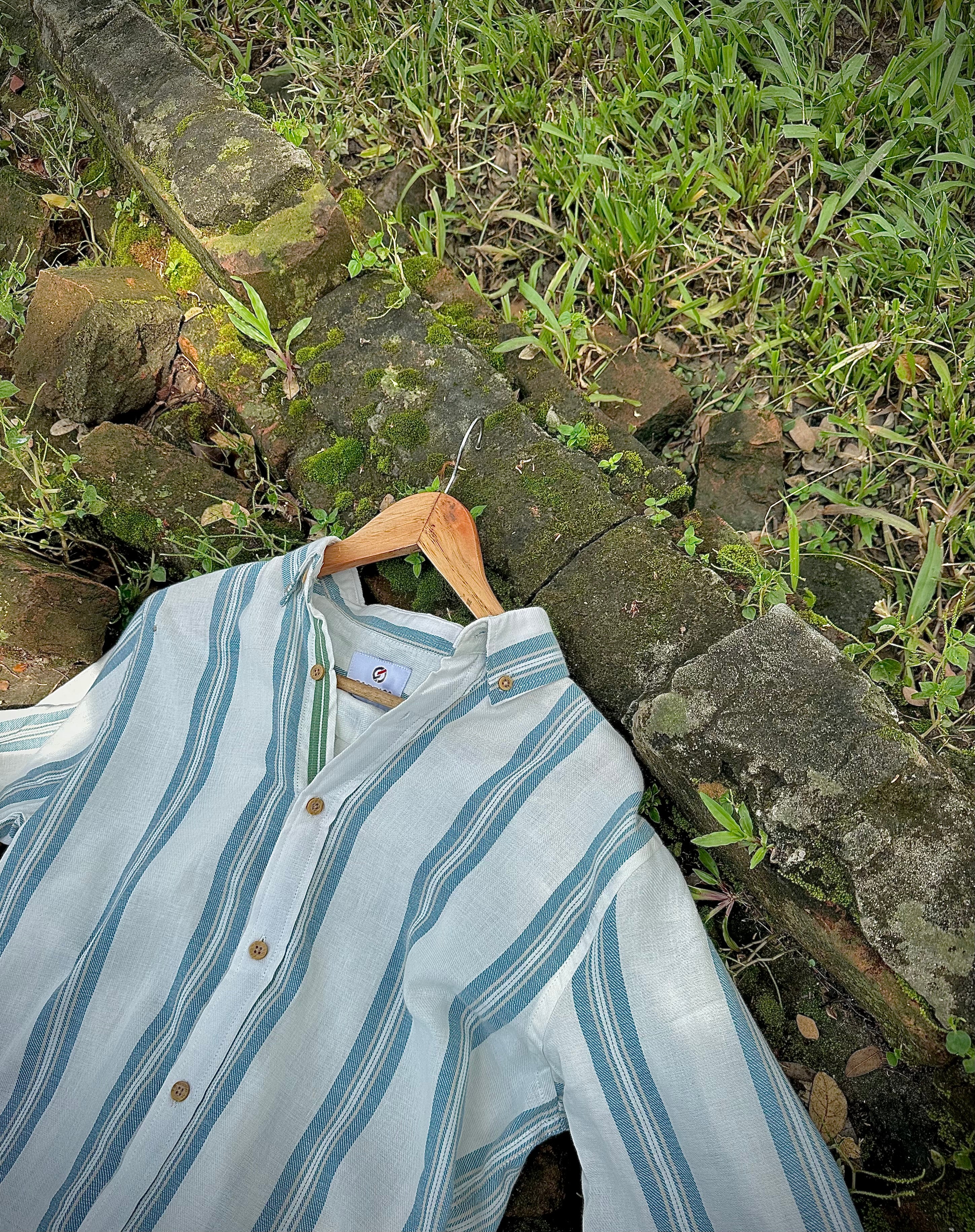Sage Coast Stripe Shirt